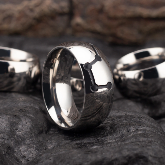 1 Big Dipper Constellation Stainless Steel Cock Ring - Image 1