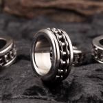 Spinable Chain Stainless Steel Cock Ring
