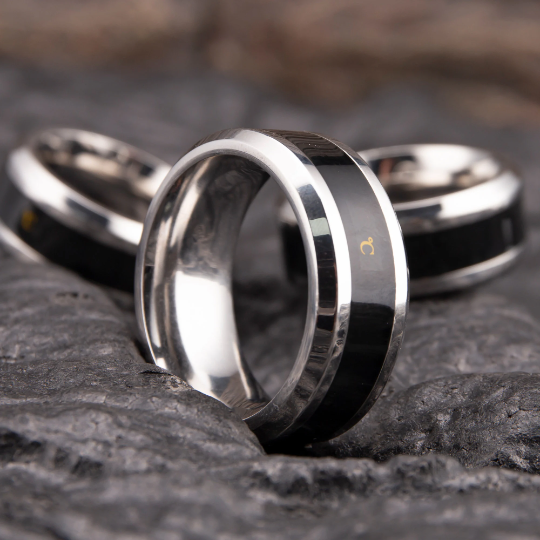 1 Temperature Sensitive Stainless Steel Cock Ring - Image 1