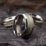 Luminous Glow in the dark Love Gender Symbol Stainless Steel Cock Ring