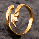 Gold Plated Angel Wings and Devil's Tail Cock Ring: Unleash Your Erotic Duality Devil's Tail Stainless Steel Cock Ring