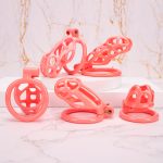 Mamba Pink Chastity Cage Flat Ring