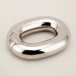 Ellipses Stainless Steel Testicles Ball Stretcher Weight Cock Ring Scrotum Pendant BDSM Ball Stretching