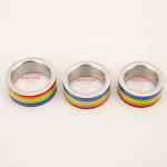Lgbtq+ Gay Progressive Stainless Steel Cock Ring - Image 8