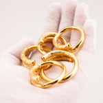 Golden Cudgel Cock Ring A Unique Monkey King inspired gold Plated Stainless Steel Cock Ring - Image 8