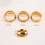 Handwrite Gold Plated Stainless Steel Cock Ring - Image 8
