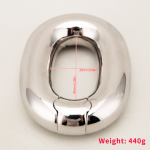 Ellipses Stainless Steel Testicles Ball Stretcher Weight Cock Ring Scrotum Pendant BDSM Ball Stretching - Image 7