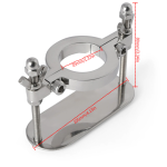 Adjustable Ball Stretcher Removable Testicular Stretcher Weight Stainless Steel Scrotum Restraint - Image 3