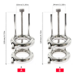 Adjustable Ball Stretcher Weight Stainless Steel Chastity Extreme CBT - Image 7