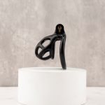 Mamba Black Chastity Cage Curved Ring - Image 11