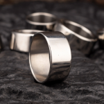 Thick or Thin Smooth Mirror Polished Metal Stainless Steel Cock Ring - Image 3