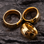 Handwrite Gold Plated Stainless Steel Cock Ring - Image 9