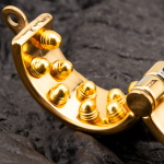 24K Gold Plated Kali's 2 Rows Removable Rounded Teeth  Ball Stretcher Testicles Metal Cock Ring Stretching CBT - Image 2