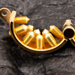 24K Gold Plated Kali's 2 Rows Removable Long Spiked Teeth  Ball Stretcher Testicles Metal Cock Ring Stretching CBT - Image 3