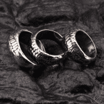 Dragon Scale Stainless Steel Cock Ring - Image 2