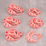 Shell Ghost Pink Chastity Cage Ball Cock Cage - Image 5