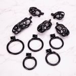 Mamba Black Chastity Cage Flat Ring - Image 4