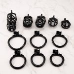 Mamba Black Chastity Cage Curved Ring - Image 4