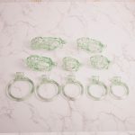 See-Through Ice Green Mamba Chastity Cage Flat Ring - Image 4