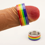 Lgbtq+ Gay Progressive Stainless Steel Cock Ring - Image 2