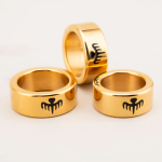 Octopus Gold Plated Stainless Steel Penis Ring Jewelry Cock Ring - Image 10