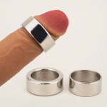 Thick or Thin Smooth Mirror Polished Metal Stainless Steel Cock Ring - Image 10