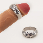 Dragon Scale Stainless Steel Cock Ring - Image 4