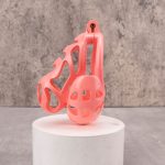 Shell Ghost Pink Chastity Cage Ball Cock Cage - Image 6