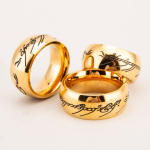 Handwrite Gold Plated Stainless Steel Cock Ring - Image 2