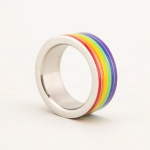 Lgbtq+ Gay Progressive Stainless Steel Cock Ring - Image 3