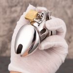 Stainless Steel Cock Cage Metal Chastity Cage With Anti Slip Ring - Image 5