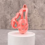 Shell Ghost Pink Chastity Cage Ball Cock Cage - Image 7