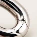 Ellipses Stainless Steel Testicles Ball Stretcher Weight Cock Ring Scrotum Pendant BDSM Ball Stretching - Image 2