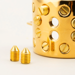 24K Gold Plated Kali's 4 Rows Removable Spiked Teeth  Ball Stretcher Testicles Metal Cock Ring Stretching CBT - Image 4