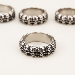 Grinning Skull Stainless Steel Cock Ring - Image 9