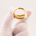 Golden Cudgel Cock Ring A Unique Monkey King inspired gold Plated Stainless Steel Cock Ring - Image 3
