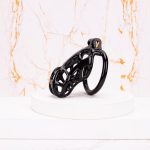 Mamba Black Chastity Cage Flat Ring - Image 7