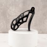 Mamba Black Chastity Cage Curved Ring - Image 7