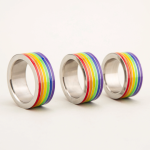 Lgbtq+ Gay Progressive Stainless Steel Cock Ring - Image 5