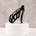 Mamba Black Chastity Cage Curved Ring - Image 8