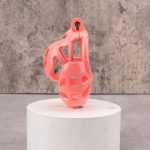 Shell Ghost Pink Chastity Cage Ball Cock Cage - Image 9