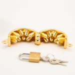 24K Gold Plated Kali's 2 Rows Removable Long Spiked Teeth  Ball Stretcher Testicles Metal Cock Ring Stretching CBT - Image 6