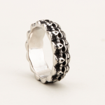 Grinning Skull Stainless Steel Cock Ring - Image 6