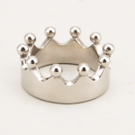 Silver Crown Stainless Steel Cock Ring - Image 6