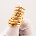 Golden Cudgel Cock Ring A Unique Monkey King inspired gold Plated Stainless Steel Cock Ring - Image 5