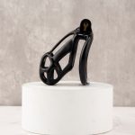 Mamba Black Chastity Cage Curved Ring - Image 9