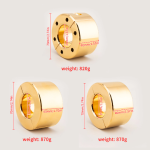 Handmade Gold Plated Stainless Steel Ball Stretcher Weight Scrotum Stretcher Extreme - Image 8