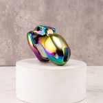 HTV3 Rainbow Stainless Steel Chastity Cage Metal Cock Cage - Image 9