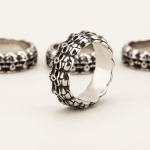 Grinning Skull Stainless Steel Cock Ring - Image 5