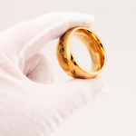 Handwrite Gold Plated Stainless Steel Cock Ring - Image 7